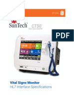 Vital Signs Monitor: HL7 Interface Specifications