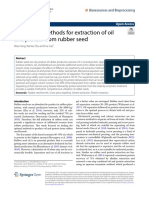 Biorefinery Methods For Extraction of Oil and Protein From Rubber Seed