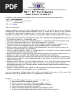 (Week 4, Day 1, Activity # 7) : TLE 9 - ICT (Fourth Quarter)