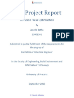 Final Project Report: Extrusion Press Optimisation