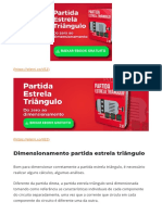 Dimensionamento Estrela Triângulo - Sala Da Elétrica