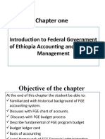 Chapter One: Introduction To Federal Government of Ethiopia Accounting and Financial Management