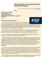 Tema 1. La Concepción Del Espacio Geográfico. Corrientes Actuales Del Pensamiento Geográfico