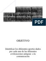 La Comunicación en La Antiguas Civilizaciones