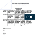 PATH FIT 1 PIT Rubric (Finals)