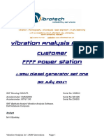 Power Station Engine Generator Vibration Analysis Report