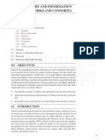 Unit 9 Library and Information Networks and Consortia: 9.0 Objectives