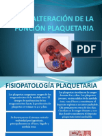 Alteración de La Función Plaquetaria