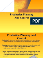 Production Planning and Control