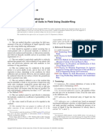 D3385-09 Standard Test Method For Infiltration Rate of Soils in Field Using Double-Ring Infiltrometer