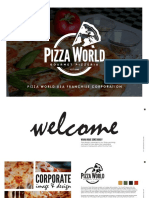 Pizza World Franchise Booklet Spreads