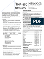 TKR-750 & TKR-850 Instruction Manual