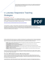 5 Culturally Responsive Teaching Strategies