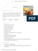 High Protein Collagen Banana Bread - Cheerful Choices