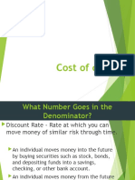 Cost of Capital