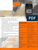 Portable Turbidity Meter: Features