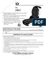 Presto FlipSide Belgian Waffle Maker Manual