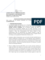 Disposición de Apertura de Investigación Preliminar - Carp. #2275-2021 - Caso Jossy Dávila Ramírez - Fraude Procesal - El Nazareno.