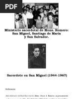 Ministerio Sacerdotal de Mons. Romero. S. Miguel, SDM, S.S.