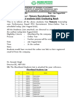 Netcore Internship Cum PPO Recruitment Drive - Online Test On 21st August'2021for 2022 Graduating Batch