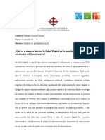 ¿Qué Es y Cómo Se Integra La Salud Digital en La Práctica o Atención Asistencial Del Nutricionista