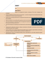 Unit 3: Consignment: Learning Outcomes