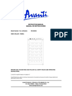 Avanti wc400ss User Manual