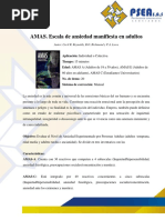 AMAS. Escala de Ansiedad Manifiesta en Adultos