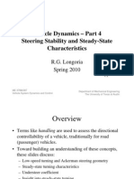 Vehicle Dynamics - Part 4 Steering Stability and Steady-State Characteristics