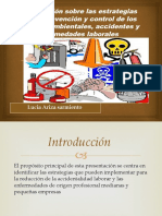 Estrategias para La Prevención y Control de Los Impactos Ambientales, Accidentes y Enfermedades Laborales