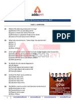 ODISHA RI Previous Year Paper 2015: Part-I: Computer Q1