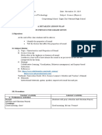 A Detailed Lesson Plan in Physics For Grade Seven I.Objectives