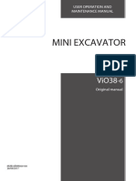 Mini Excavator: User Operation and Maintenance Manual