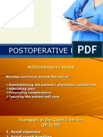 Postoperative Phase 2021