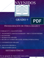 Programacion de Física Grado 9