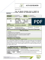 Acta Comié Seguimiento Electoral Concejo de Juventud Municipal.