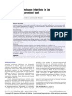 Intestinal Protozoan Infections in The Immunocompromised Host