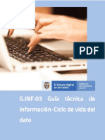 G.INF.03 Guía Técnica - Ciclo de Vida Del Dato