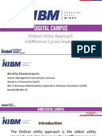 Ordinal Utility Approach Indifference Curves Analysis