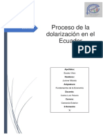 Proceso de La Dolarizacion en El Ecuador