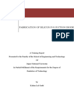 Fabrication of Silicon P-N Juction Diode