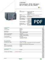 Product Data Sheet: Motor-Mechanism - MT250 - SDE Adaptor - 208..277 V 60Hz / 220..240 V 50/60Hz