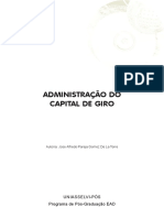 Administração Do Capital de Giro