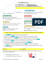 Happiness Idioms Student