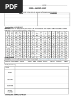 Week 1 Answer Sheet: Name: - Section