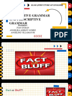 Descriptive and Prescriptive Grammar (G3)