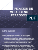 Identificacion de Metales No Ferrosos