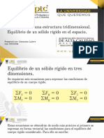 Reacciones y Equilibrio de Un Sólido Rígido en 3D Johnnattan Latorre