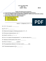 Class9 - Maths - UT1 - Jun2021 New