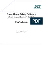 Oscar Mouse Editor Software User's Guide: (Tailor-Made To Dominate The Play)